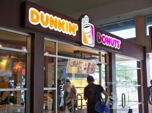 Counter Dunkin Donuts